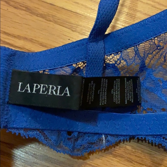 La perla padded push up bra 34D Blue - Picture 6 of 8